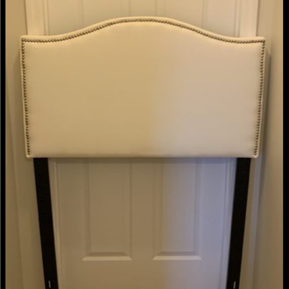 White Dorm Headboard